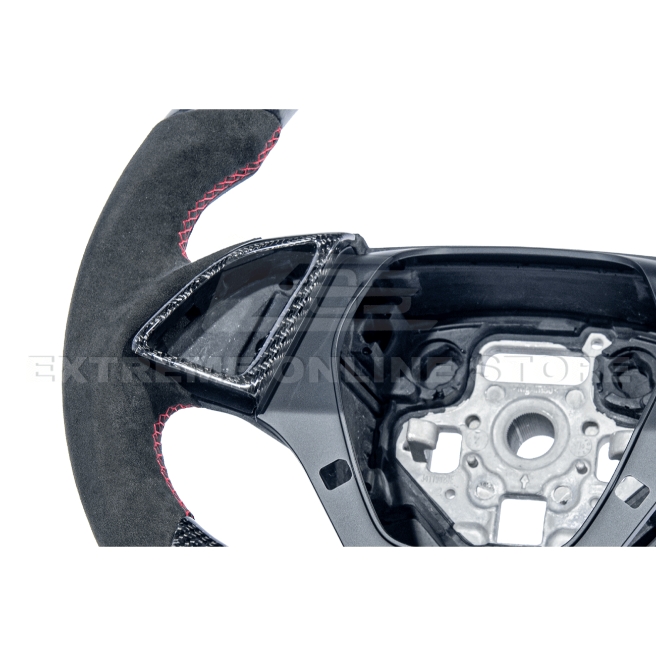 Chevrolet Camaro Carbon Fiber Steering Wheel Alcantara Red Stripe 2016-2024