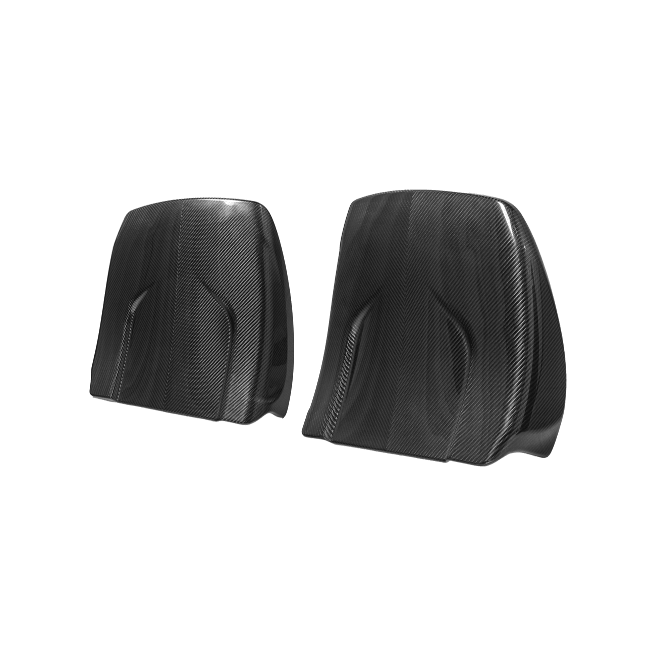 Cadillac CTS CTS-V Gen 2 Blackwing Style Dry Carbon Fiber Seat Back Covers 2009-2015