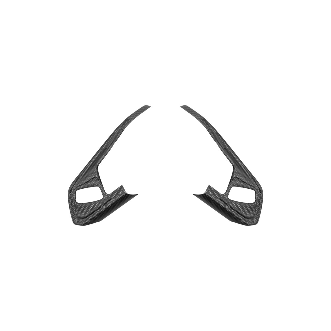 Chevrolet Corvette C8 Dry Carbon Fiber Steering Wheel Trim Cover w/ Collision Button 2020-Up