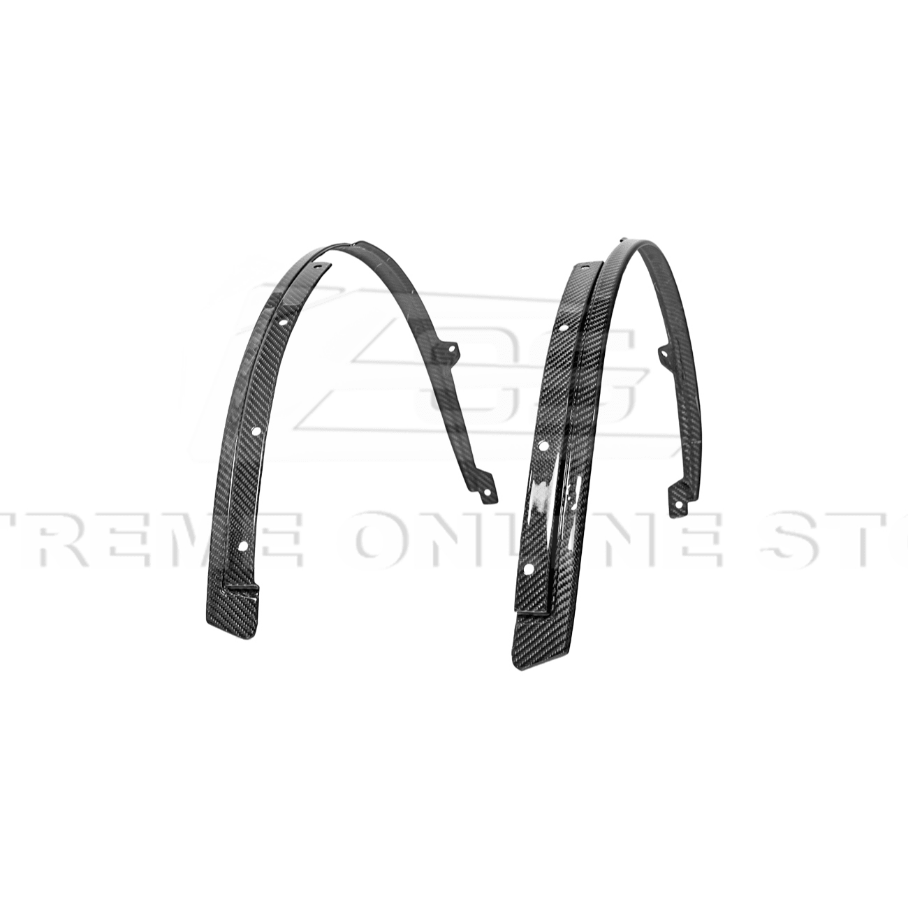 Mustang S650 Dry Carbon Fiber Front Quarter Fender Flare Extensions 2024-Up