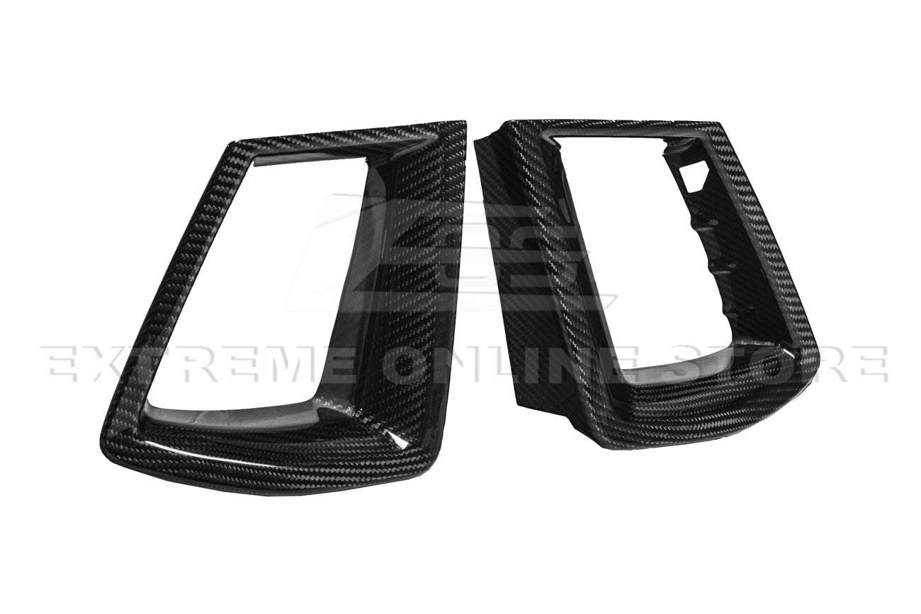 Ford Mustang S650 Factory Style Dry Carbon Fiber Front Side Grille Inserts 2024-Up