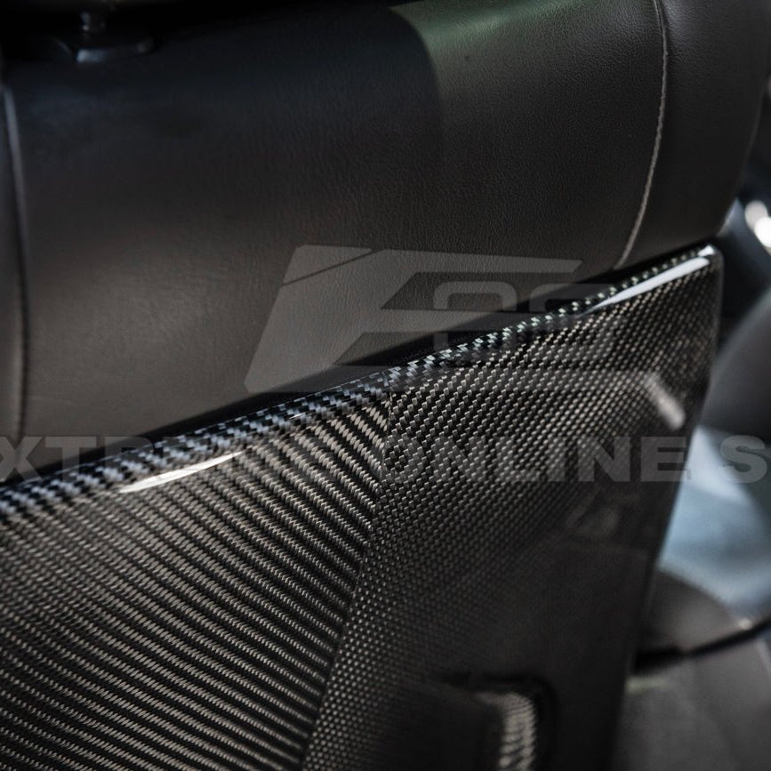 Cadillac CTS CTS-V Gen 2 Blackwing Style Dry Carbon Fiber Seat Back Covers 2009-2015