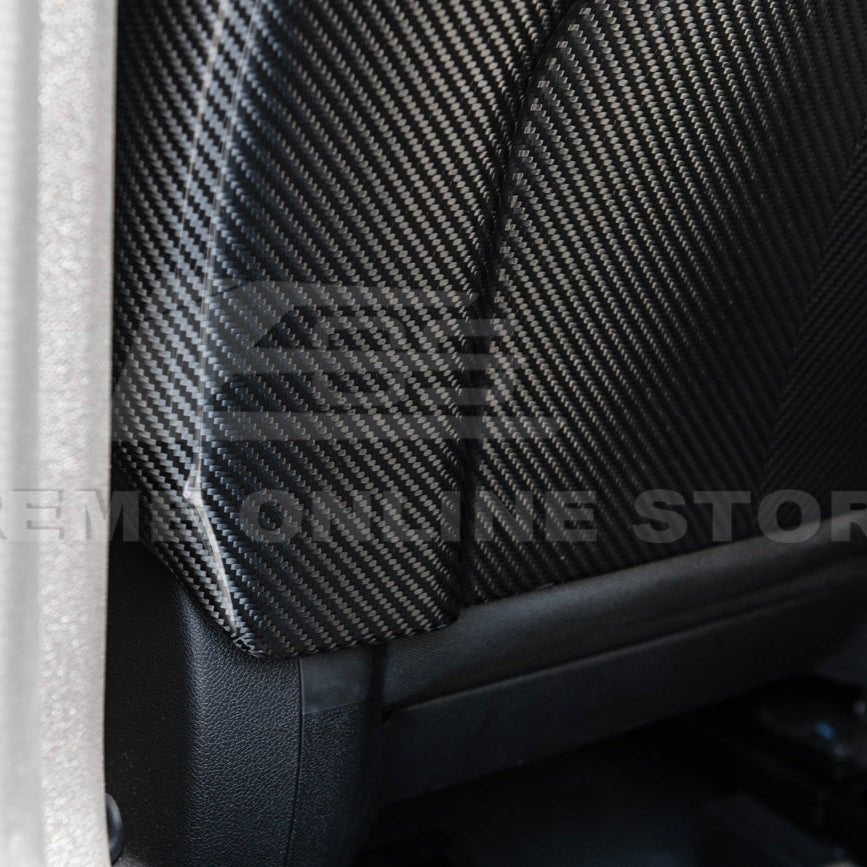 Cadillac CTS CTS-V Gen 2 Blackwing Style Dry Carbon Fiber Seat Back Covers 2009-2015