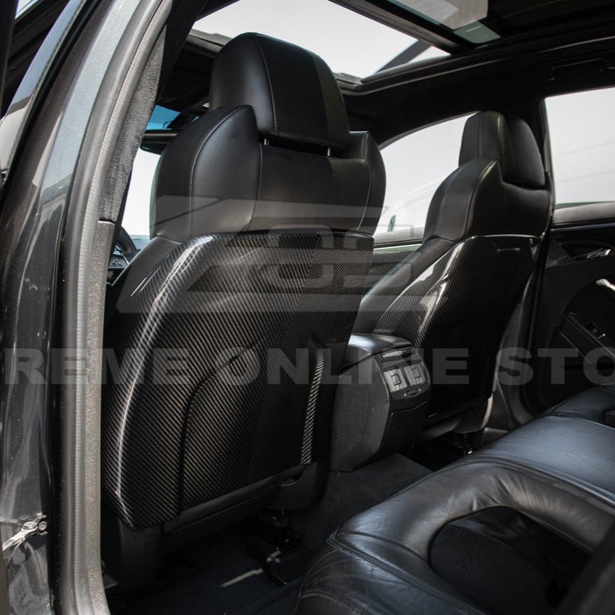 Cadillac CTS CTS-V Gen 2 Blackwing Style Dry Carbon Fiber Seat Back Covers 2009-2015