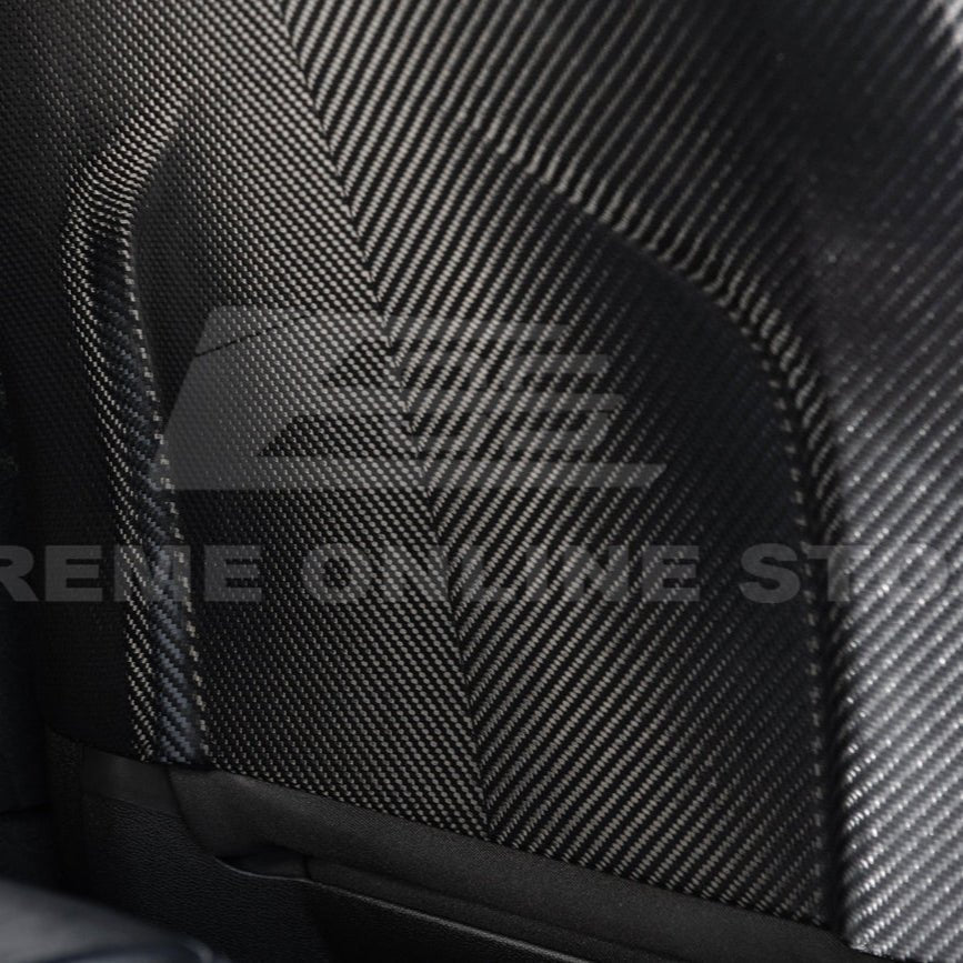 Cadillac CTS CTS-V Gen 2 Blackwing Style Dry Carbon Fiber Seat Back Covers 2009-2015