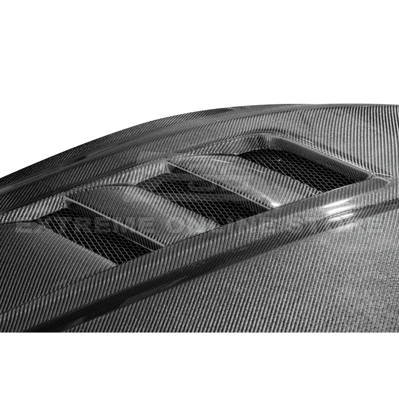 Ford Mustang S650 Terminator Style Carbon Fiber Front Bumper Hood Vented Cover 2024-Present