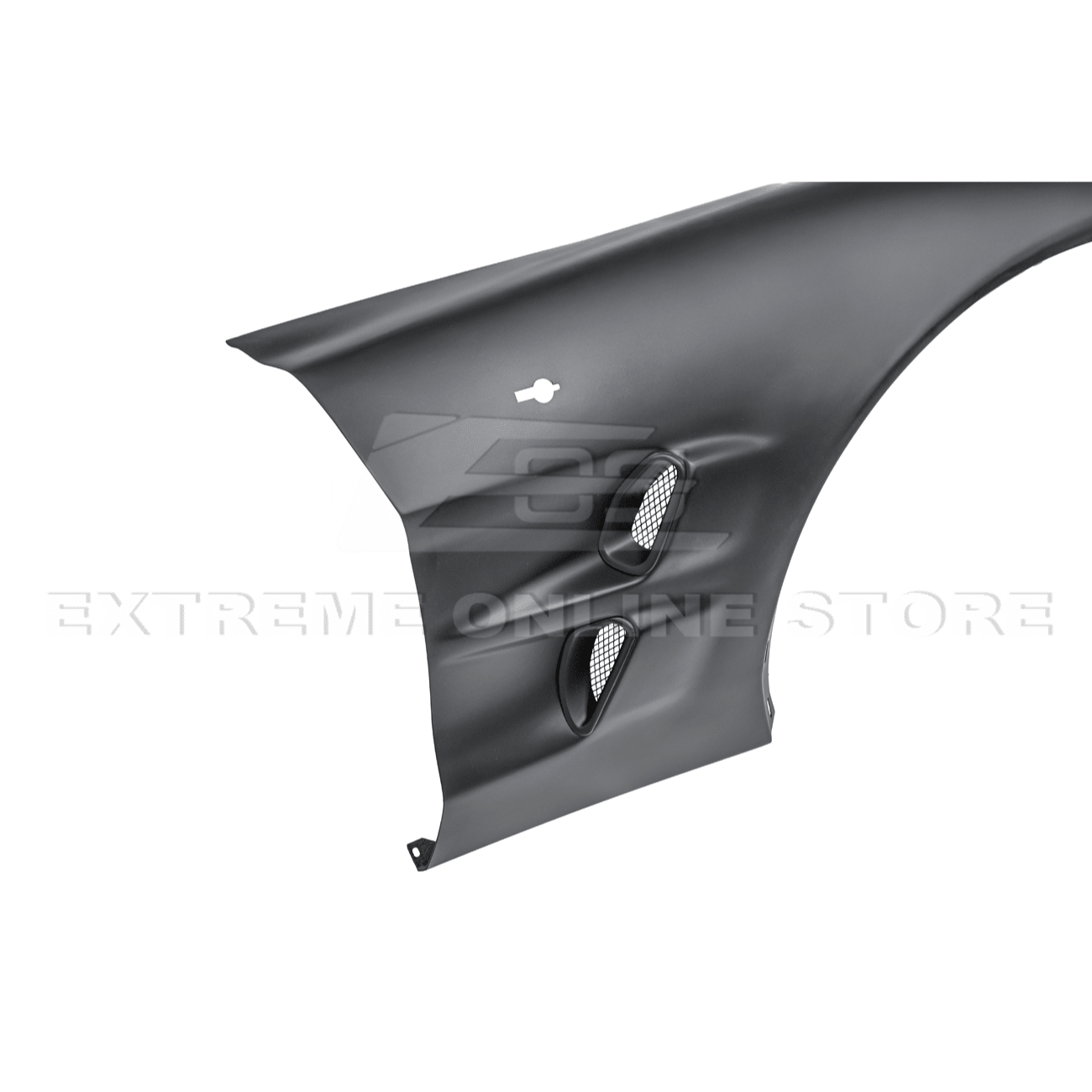 Chevrolet Corvette C6 ZR1 Style Carbon Fiber / Matte Black Front Wide Body Fender Pair 2005-2013