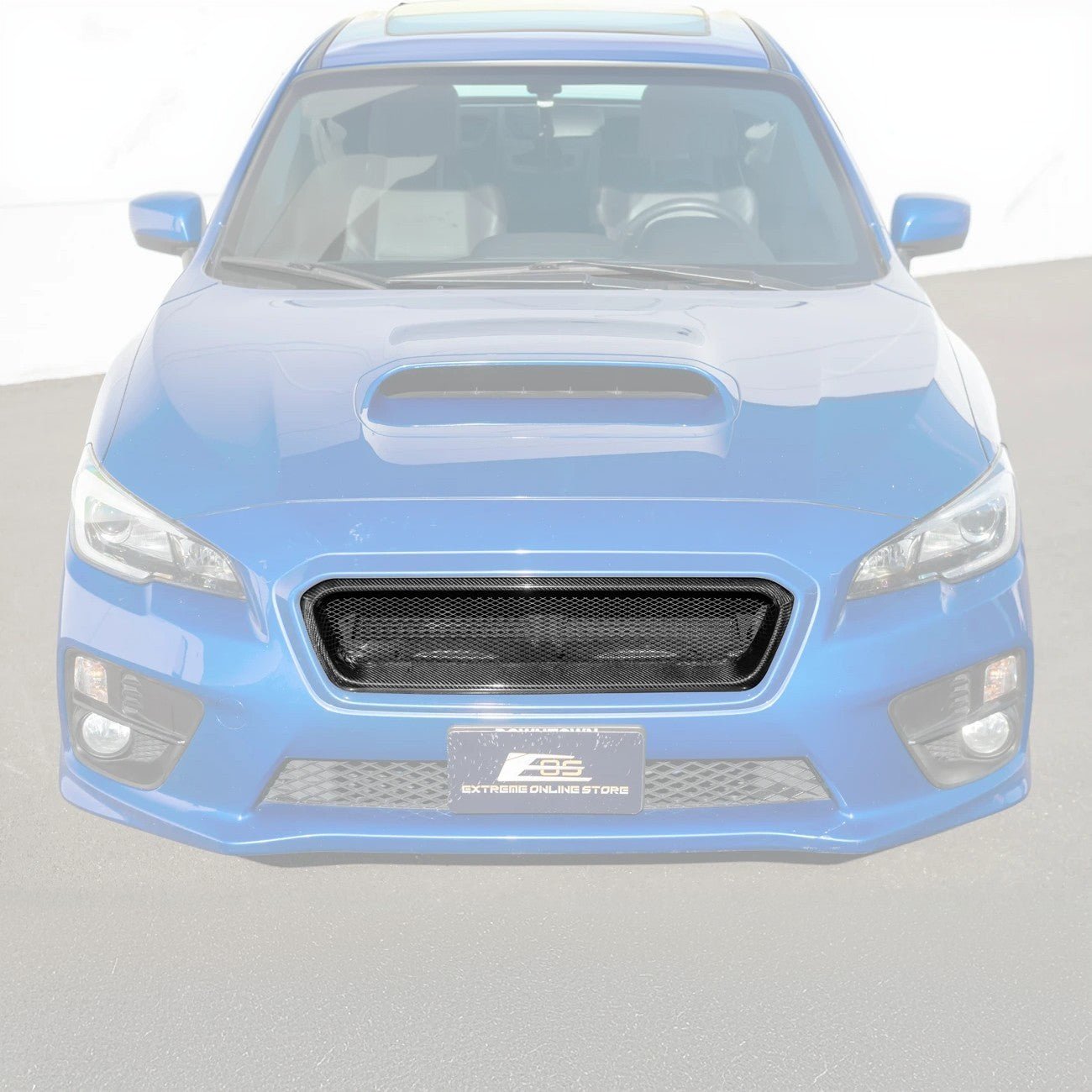 Subaru WRX STI VA CS Style Carbon Fiber Front Grille Cover 2015-2017