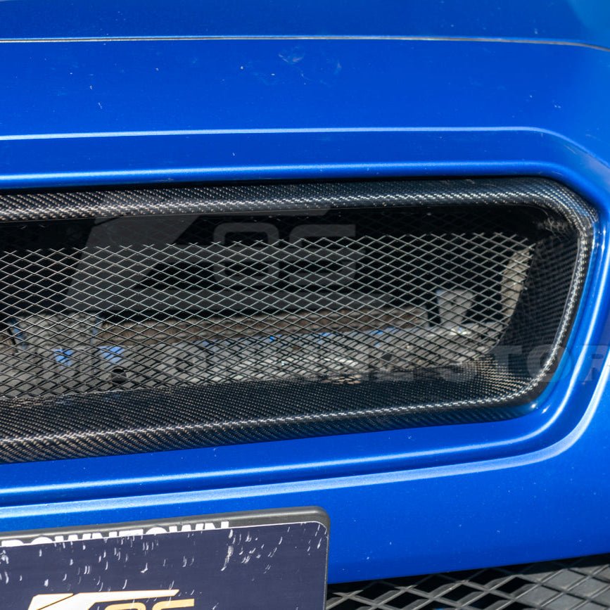 Subaru WRX STI VA CS Style Carbon Fiber Front Grille Cover 2015-2017