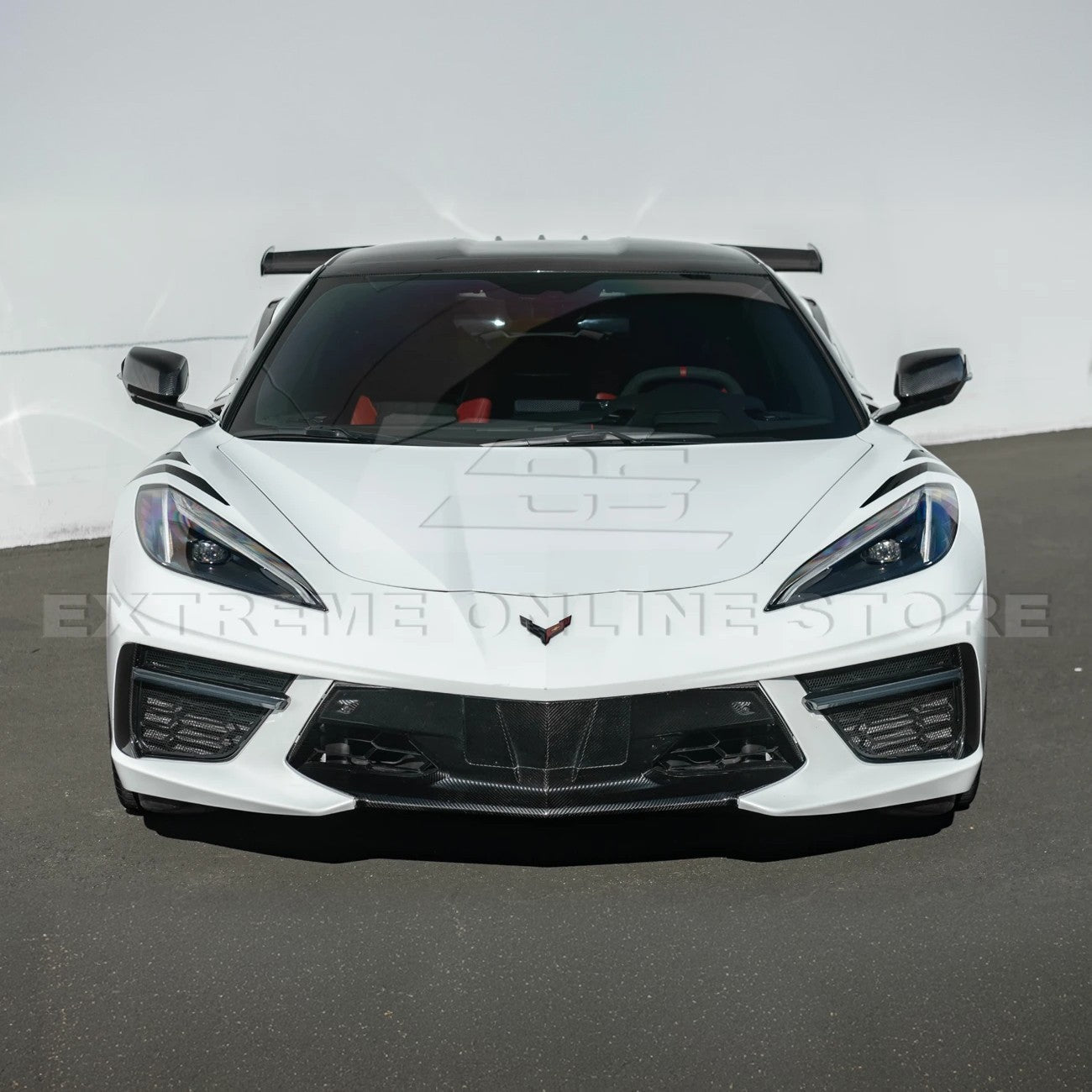 Chevrolet Corvette C8 Sequential LED DRL Light Bar Bezel Insert Carbon Flash Metallic 2020-Up