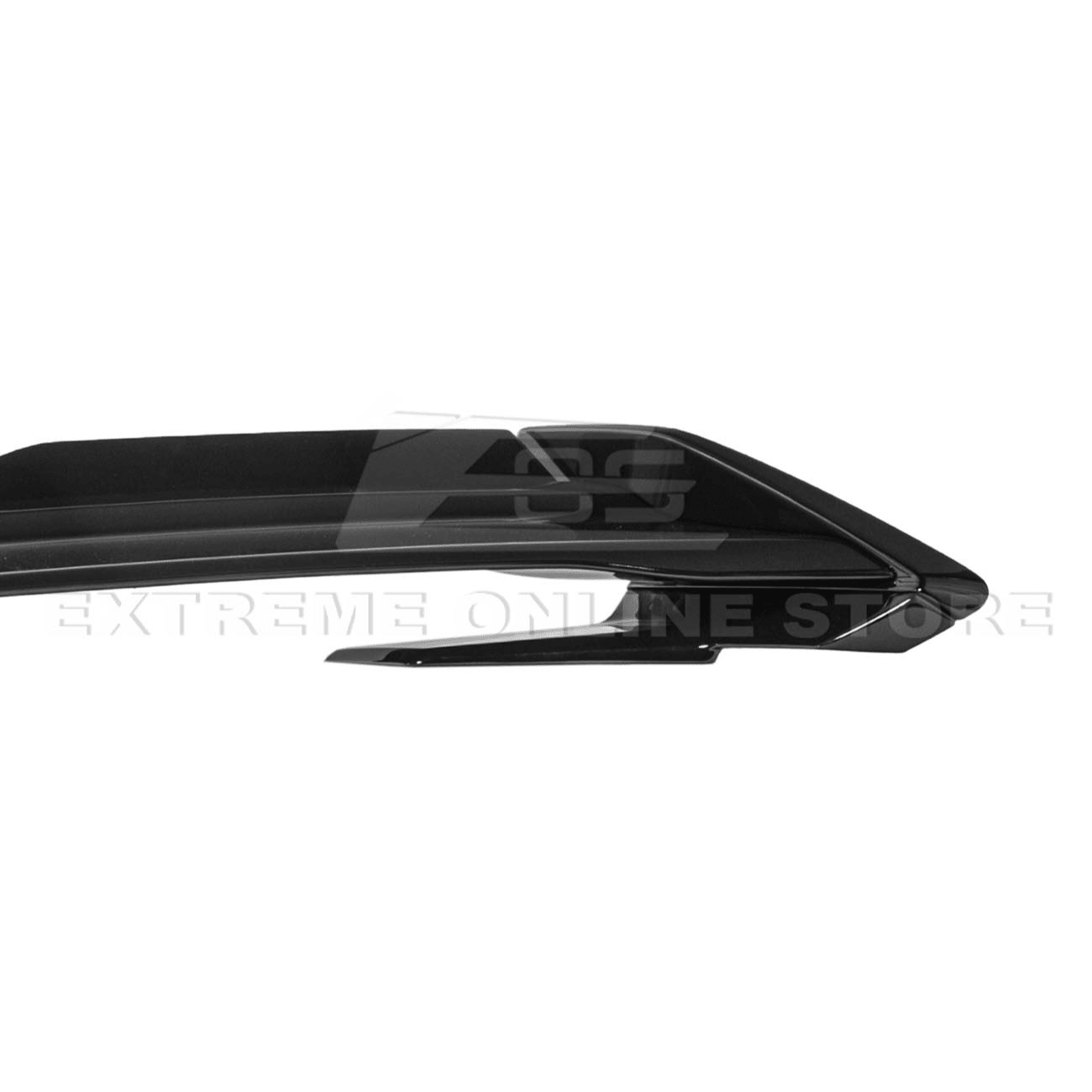 Ford Mustang S550 Dark Horse Style Black Rear Trunk Lid Wing Spoiler with Wickerbill 2015-2023