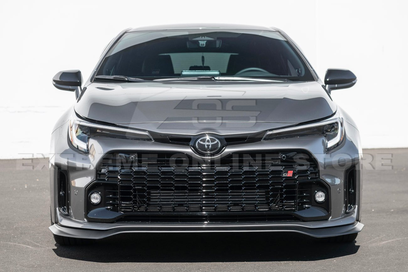 Toyota GR Corolla E210 Carbon Fiber Gloss Black Matte Black Front Lip Splitter 2023-2024