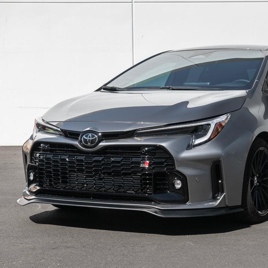 Toyota GR Corolla E210 Carbon Fiber Gloss Black Matte Black Front Lip Splitter 2023-2024