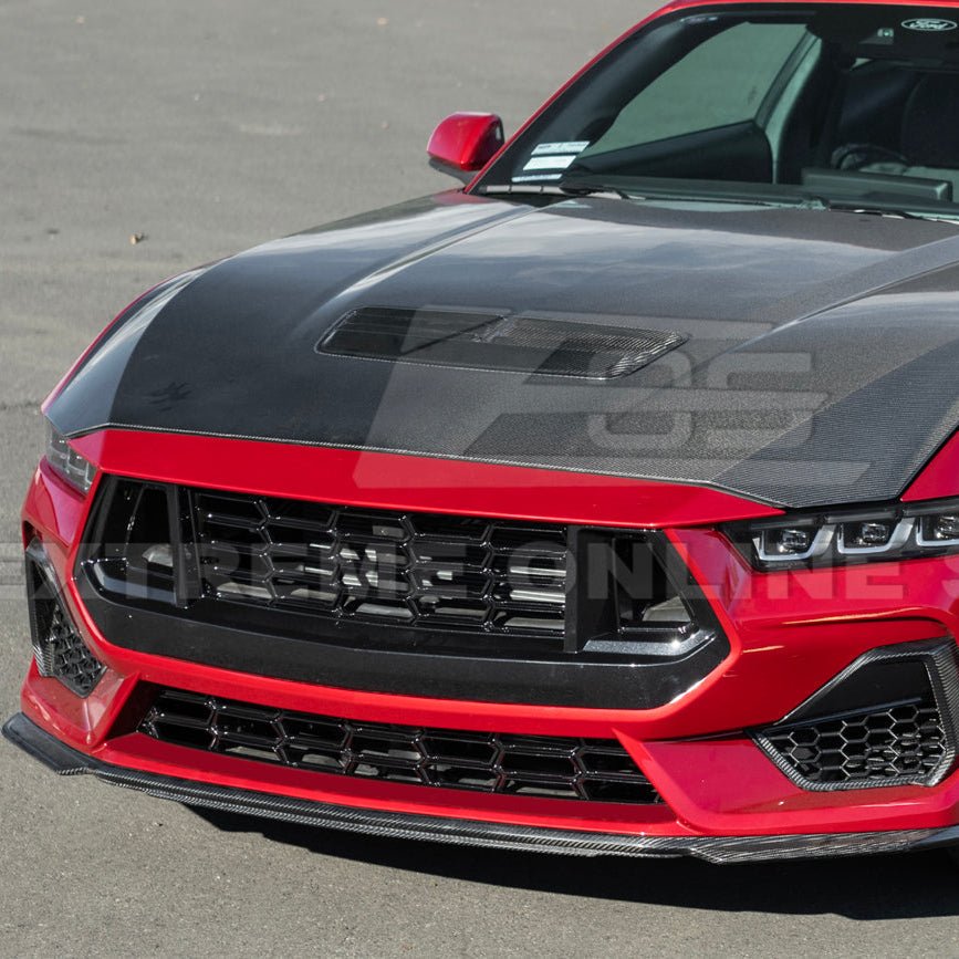 Ford Mustang S650 Dark Horse Style Gloss Black Front Grille Insert 2024-Up
