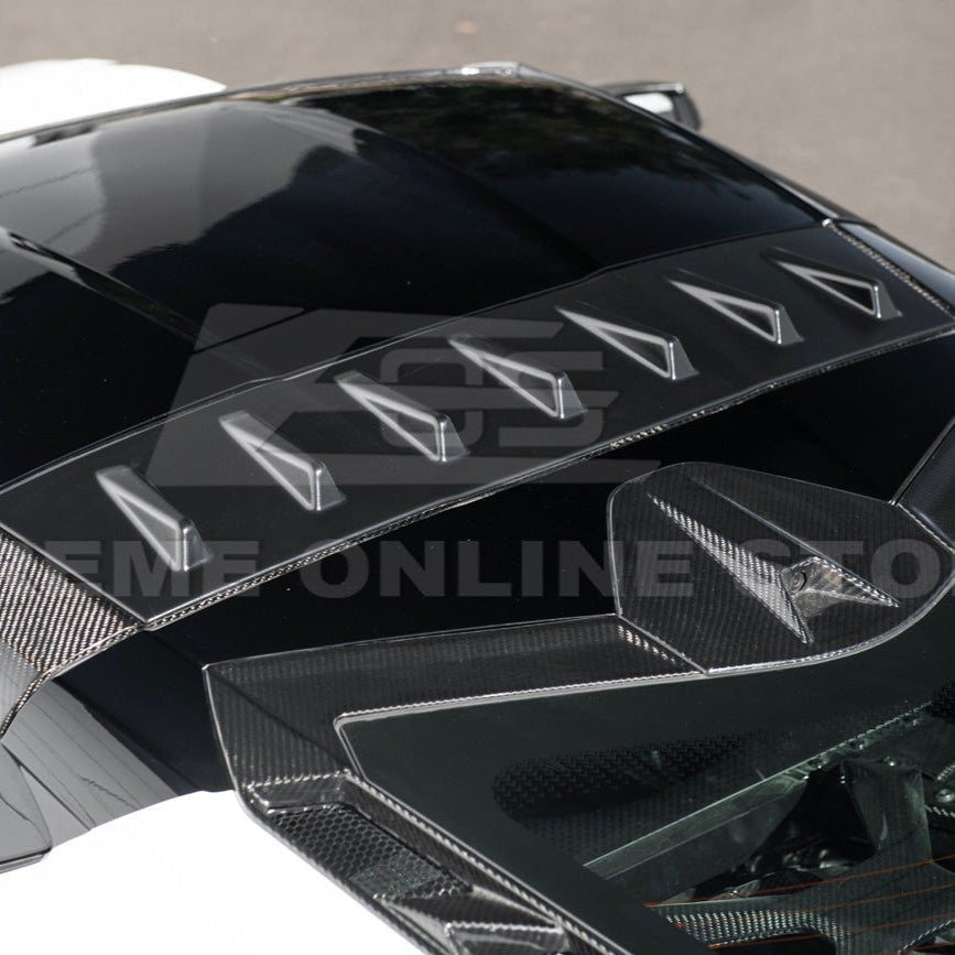 Chevrolet Corvette C8 EOS Style Carbon Fiber Rear Roof Vortex Generator Spoiler 2020-2026