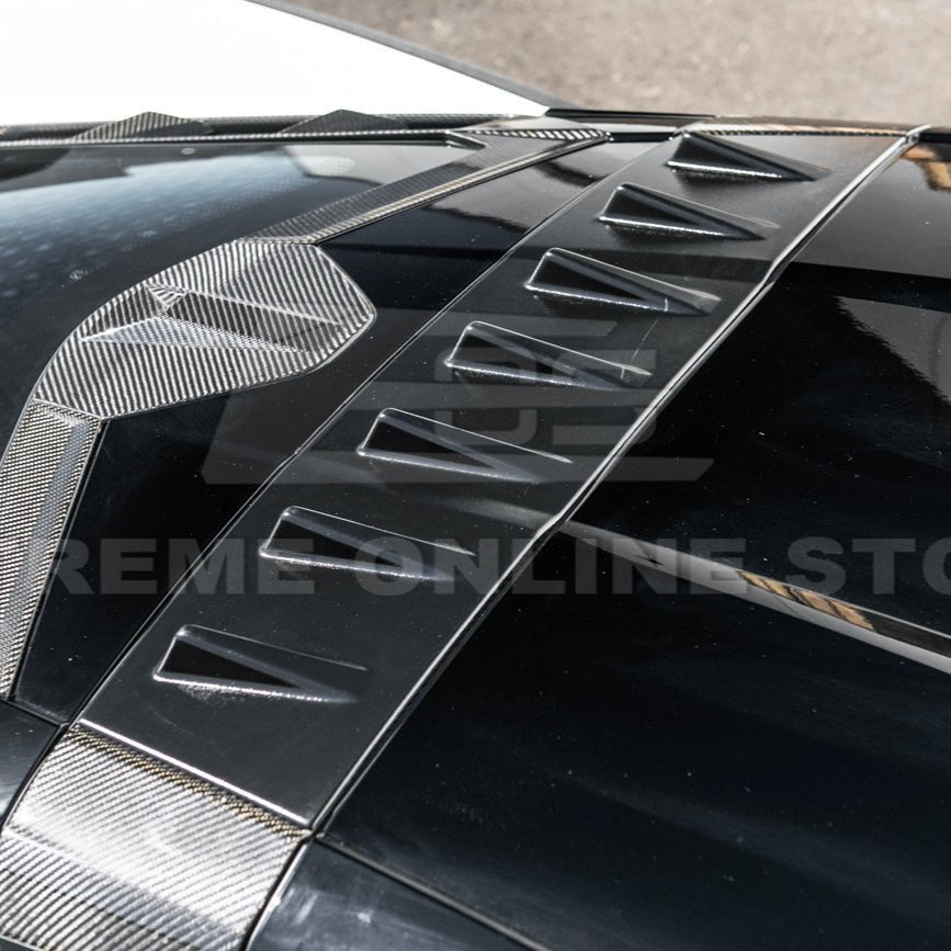 Chevrolet Corvette C8 EOS Style Carbon Fiber Rear Roof Vortex Generator Spoiler 2020-2026