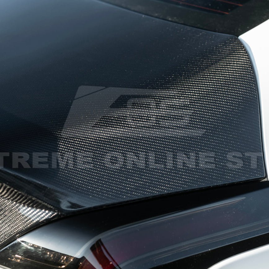 Cadillac CT4 Carbon Fiber Rear Trunk Decklid with Integrated Blackwing V2 Spoiler 2020-2026