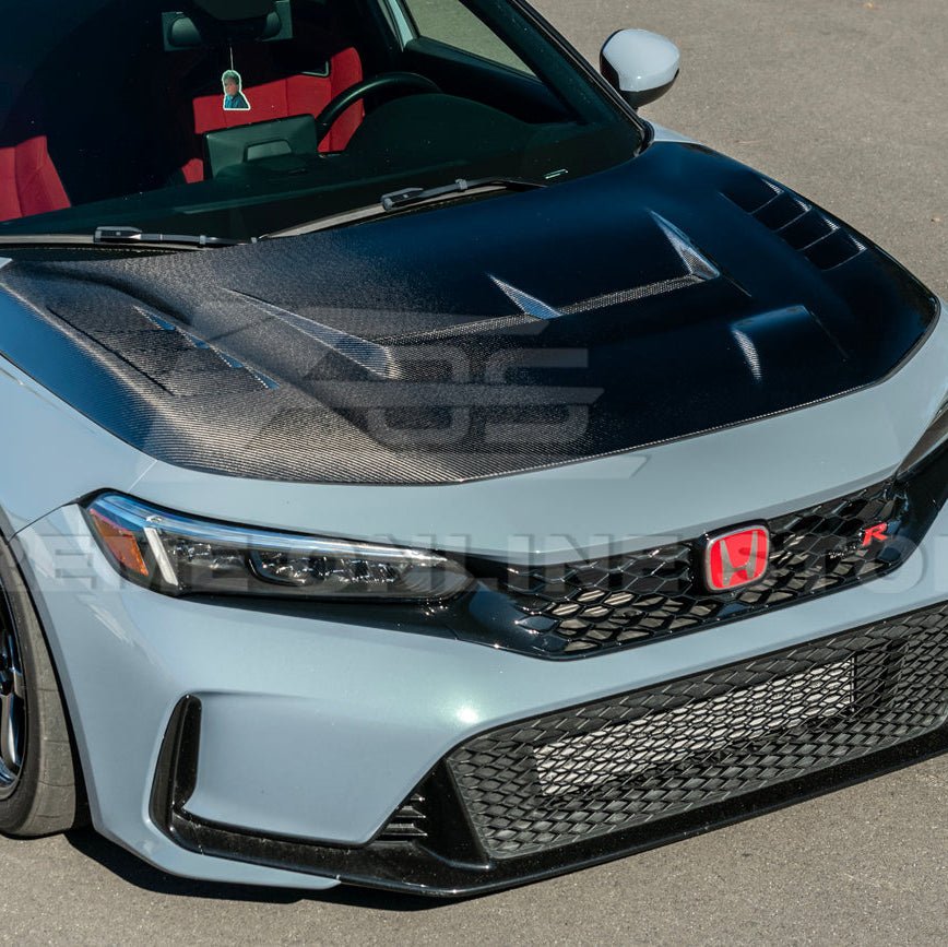 Honda Civic FL5 Type R Varis Style Carbon Fiber Front Hood Cover 2023-Up