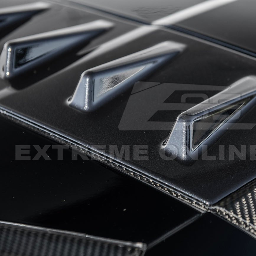 Chevrolet Corvette C8 EOS Style Carbon Fiber Rear Roof Vortex Generator Spoiler 2020-2026