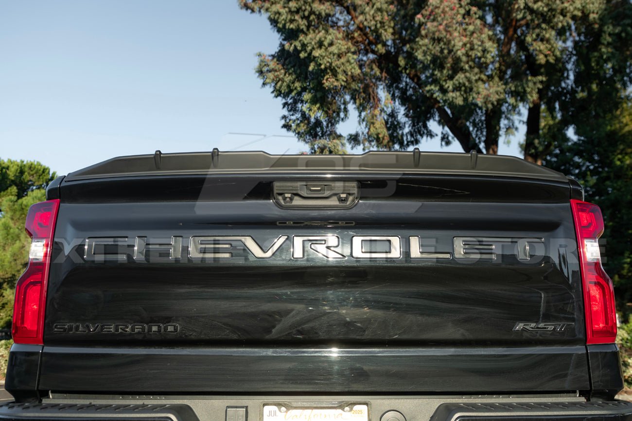 Chevrolet Silverado GMC Sierra 1500 Factory Style Matte Black Rear Tailgate Spoiler 2019-Up