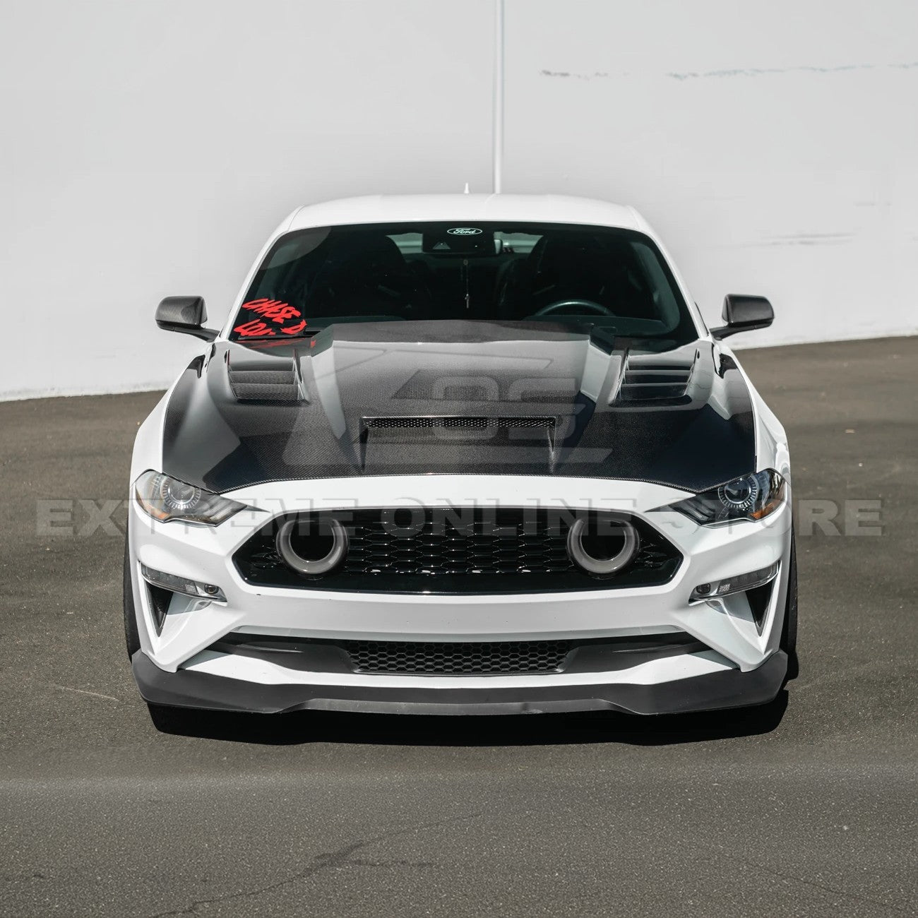 Ford Mustang Terminator Style Front Vented Bumper Hood 2018-2023