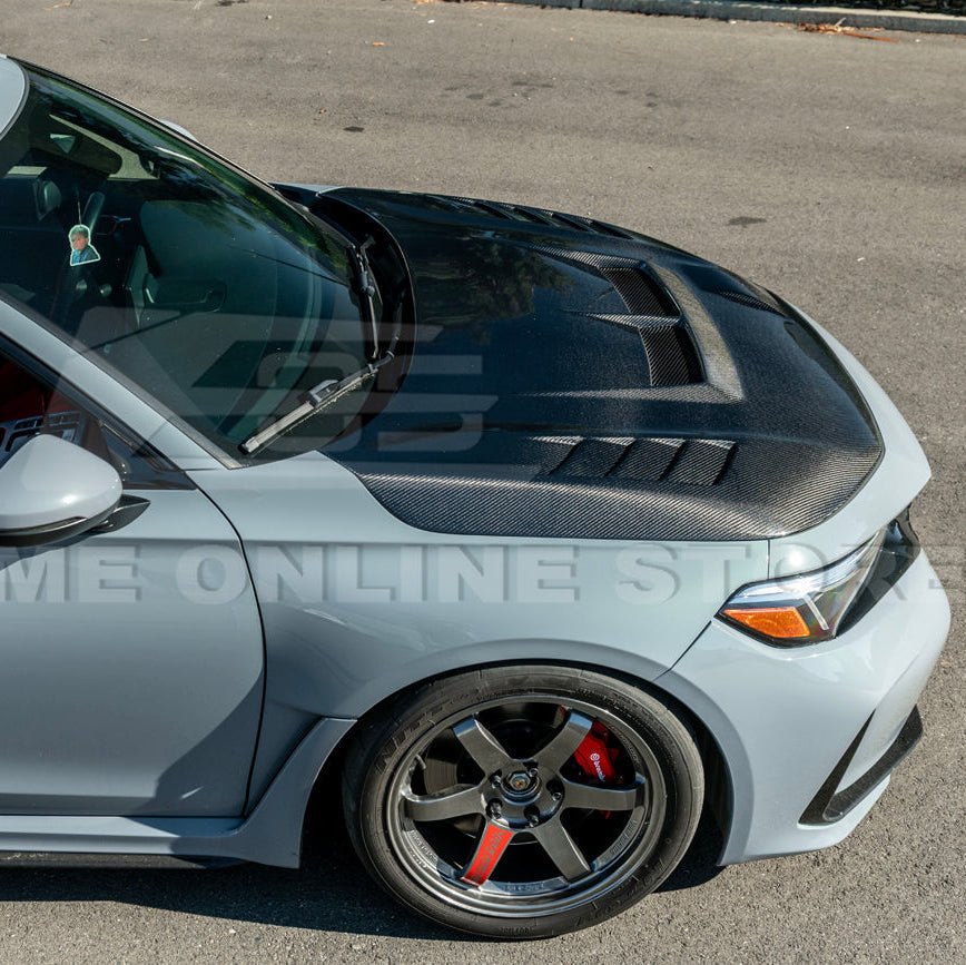 Honda Civic FL5 Type R Varis Style Carbon Fiber Front Hood Cover 2023-Up