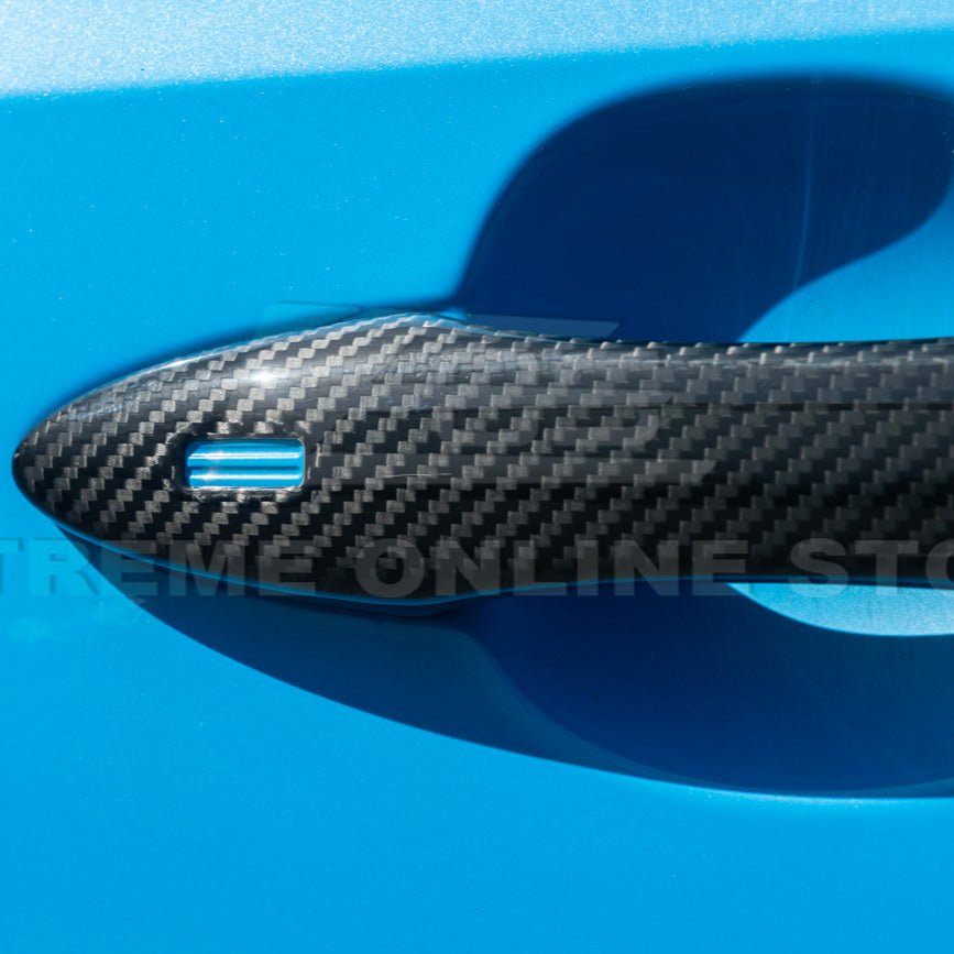 Toyota Corolla E210 JDM Style Carbon Fiber Door Handle Trim Cover Pair 2019-Up