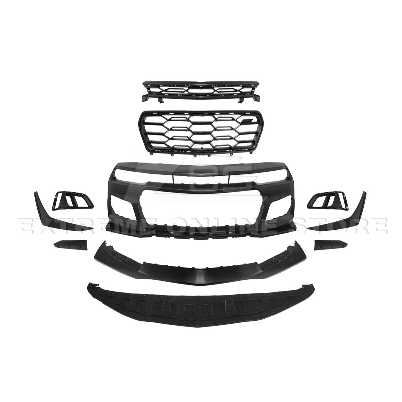 Chevrolet Camaro 5th Gen ZL1 1LE Conversion Style Unpainted Front Bumper Kit 2014-2015