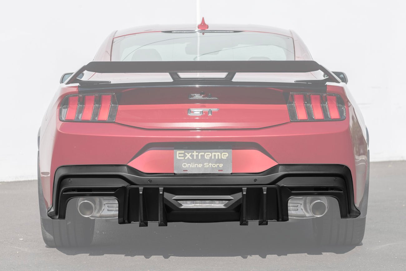 Ford Mustang S650 EOS Performance Style Matte Black Rear Bumper Diffuser 2024-Up