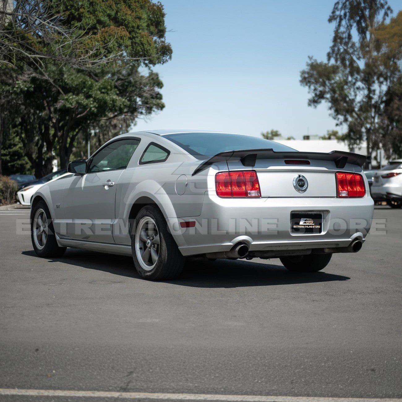 Ford Mustang S197 R Style Primer Black Rear Trunk Wing Spoiler 2005-2009