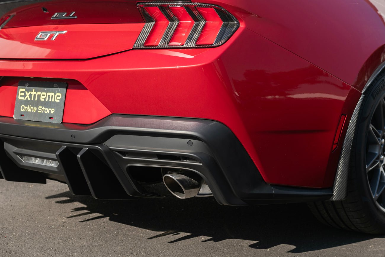 Ford Mustang S650 EOS Performance Style Matte Black Rear Bumper Diffuser 2024-Up