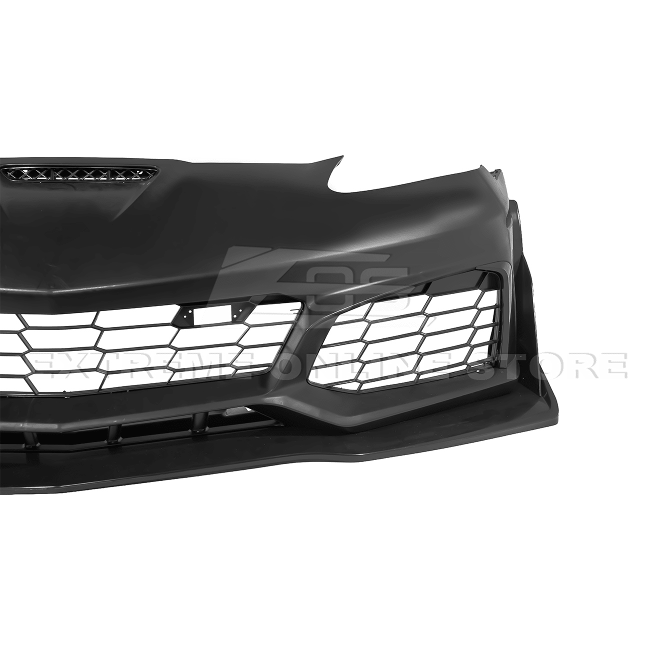 Corvette C6 Z06 C7 ZR1 Style Primed Front Bumper Replacement Cover 2005-2013
