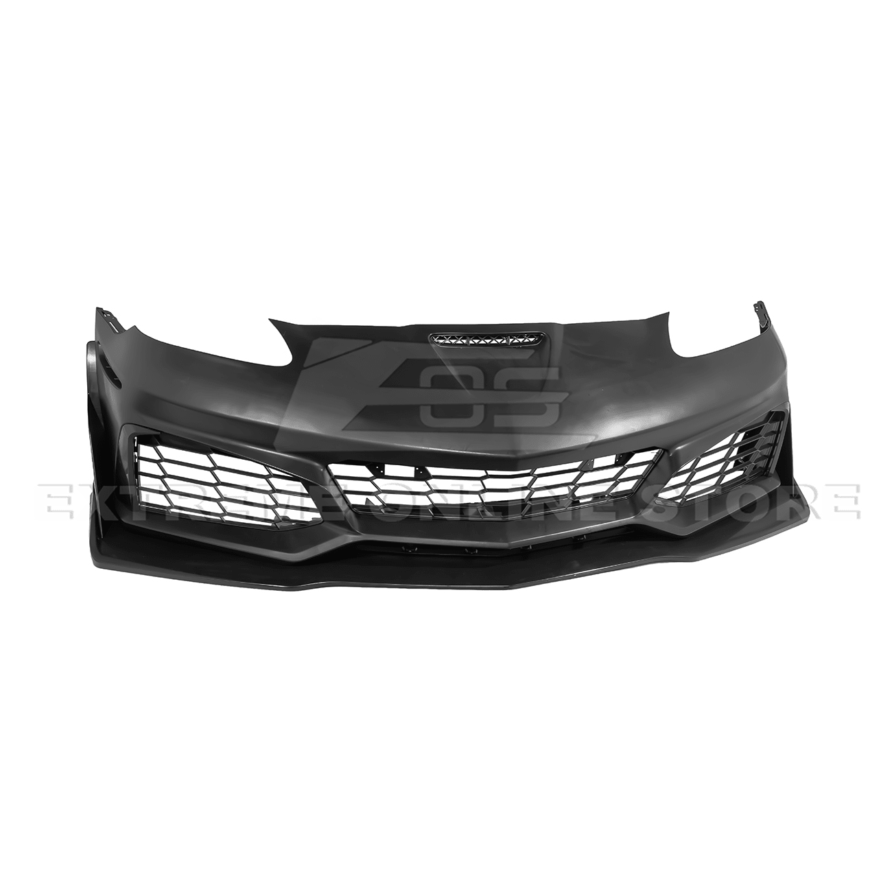 Corvette C6 Z06 C7 ZR1 Style Primed Front Bumper Replacement Cover 2005-2013