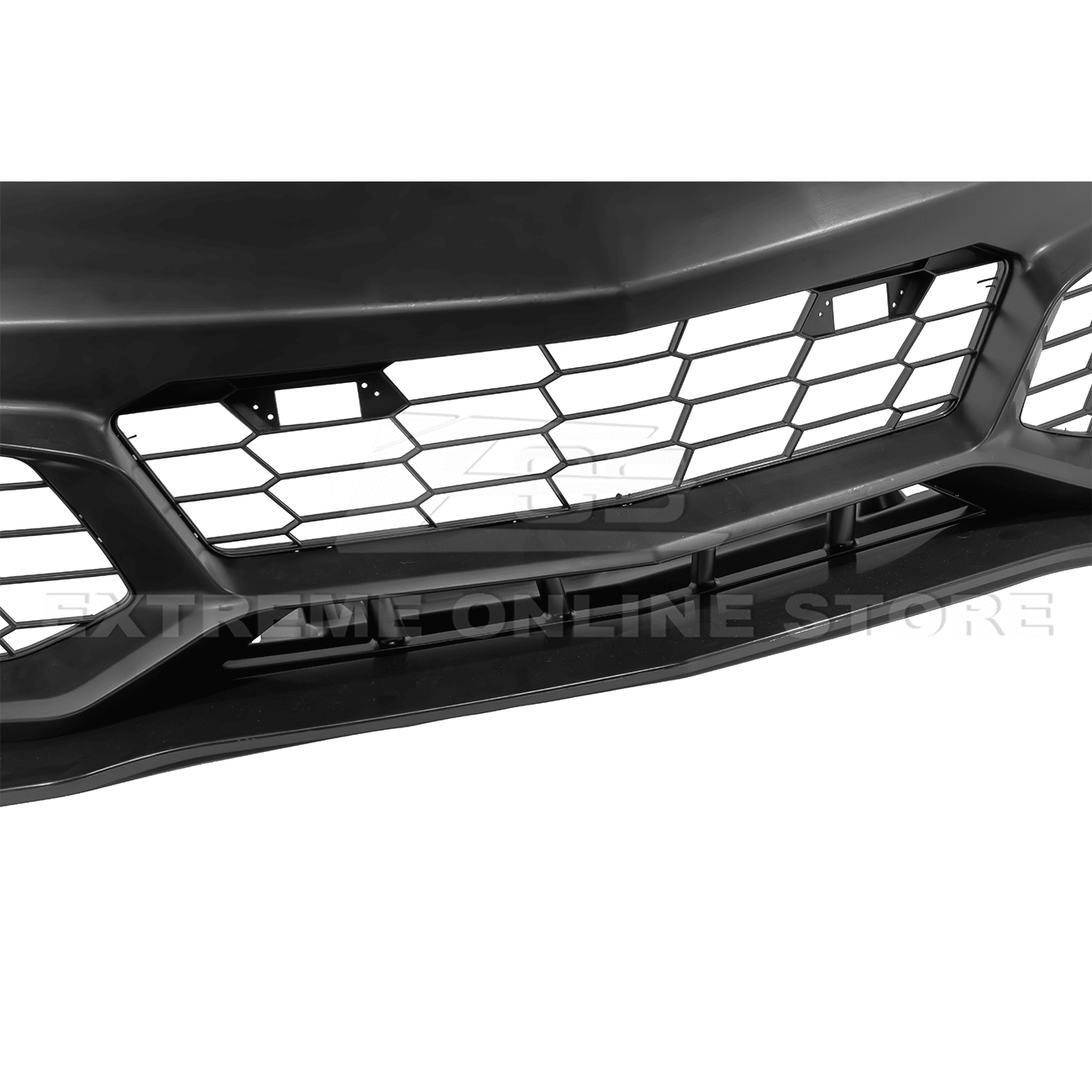 Corvette C6 Z06 C7 ZR1 Style Primed Front Bumper Replacement Cover 2005-2013