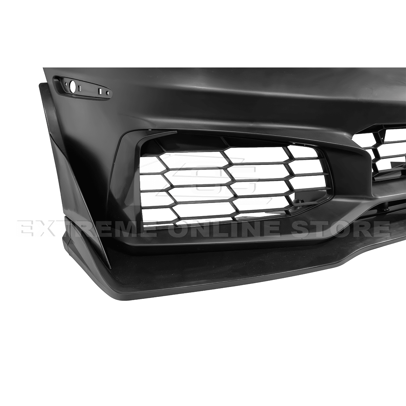 Corvette C6 Z06 C7 ZR1 Style Primed Front Bumper Replacement Cover 2005-2013