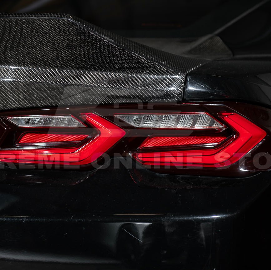 Chevrolet Camaro C8 Style Sequential LED Rear Taillights Smoke Clear Red Lens 2019-Up
