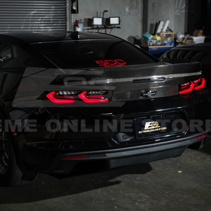 Chevrolet Camaro C8 Style Sequential LED Rear Taillights Smoke Clear Red Lens 2019-Up