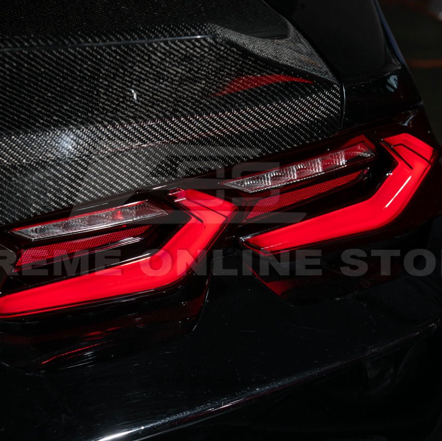 Chevrolet Camaro C8 Style Sequential LED Rear Taillights Smoke Clear Red Lens 2019-Up