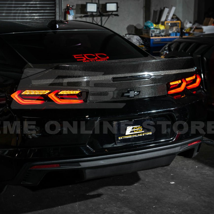 Chevrolet Camaro C8 Style Sequential LED Rear Taillights Smoke Clear Red Lens 2019-Up