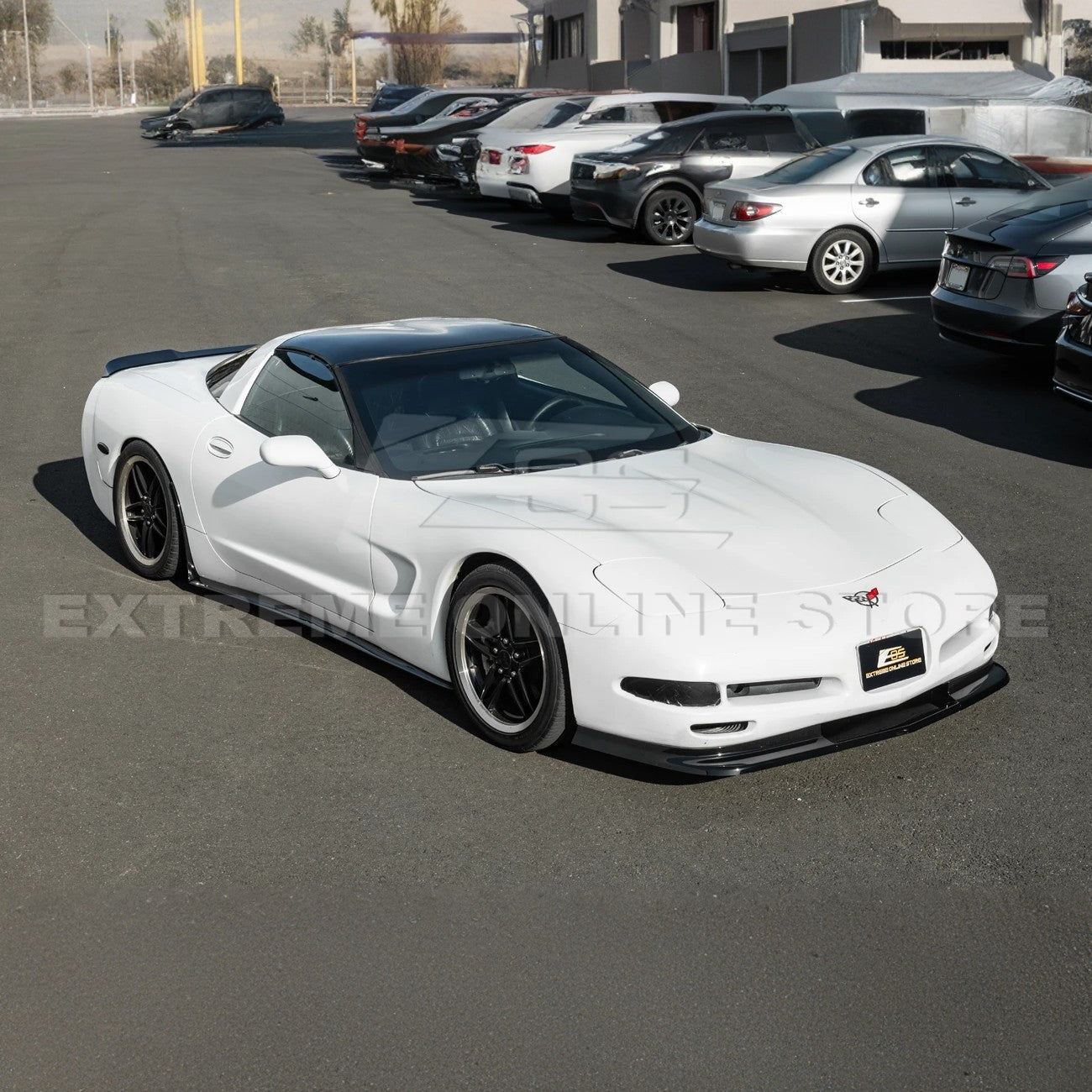 Chevrolet Corvette C5 ZR1 Style Gloss Black Front Lip Side Skirts Rear Spoiler Kit 1997-2004