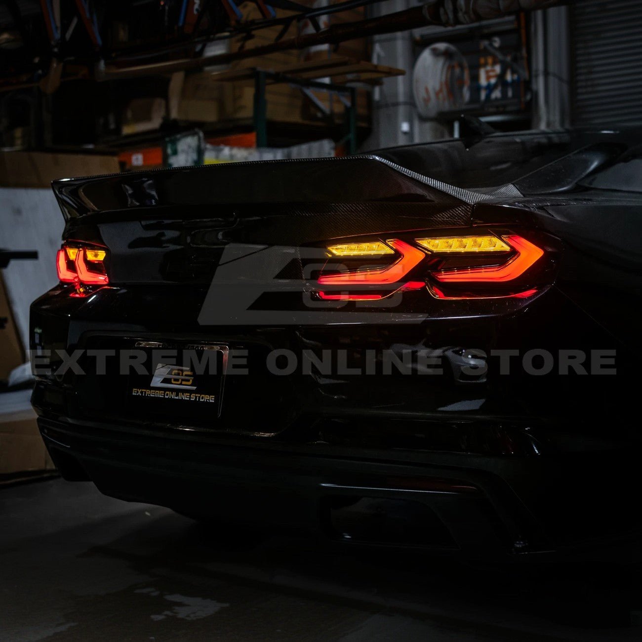 Chevrolet Camaro C8 Style Sequential LED Rear Taillights Smoke Clear Red Lens 2019-Up