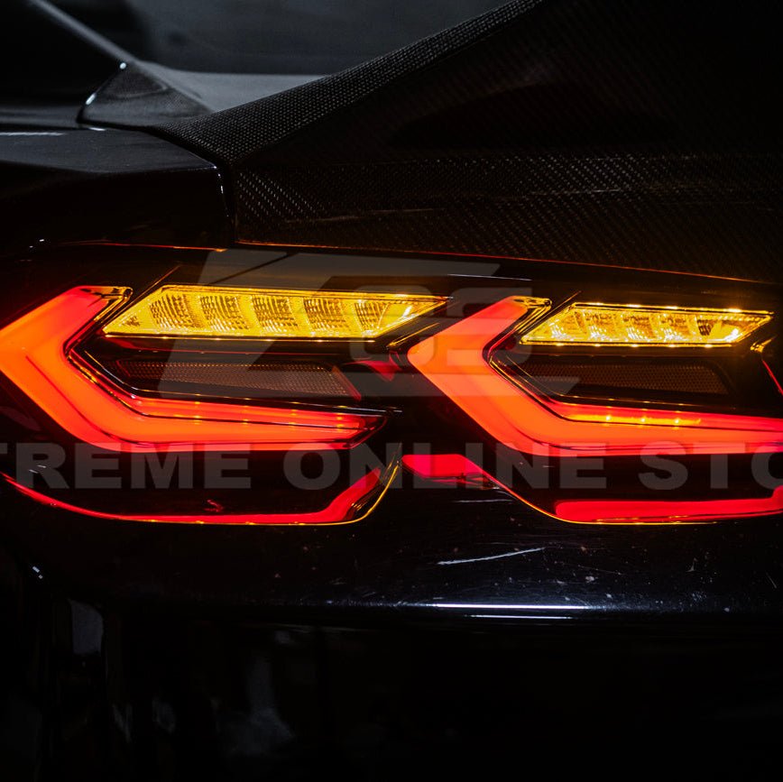 Chevrolet Camaro C8 Style Sequential LED Rear Taillights Smoke Clear Red Lens 2019-Up