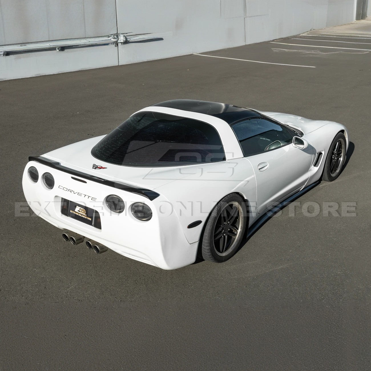 Chevrolet Corvette C5 ZR1 Style Gloss Black Front Lip Side Skirts Rear Spoiler Kit 1997-2004