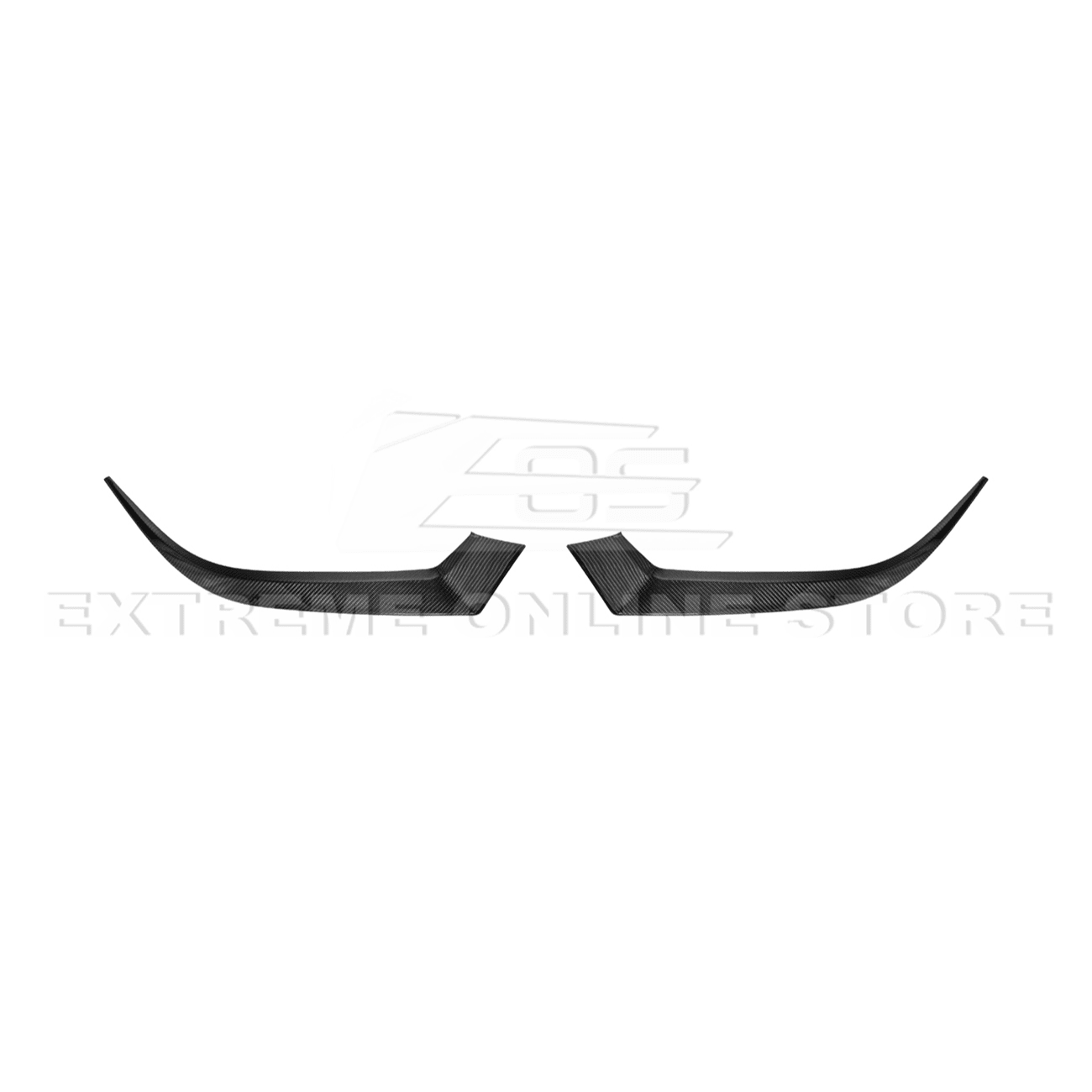 Ford Mustang S650 Factory Style Carbon Fiber Headlight Eyebrow Trim Cover Pair 2024-Up