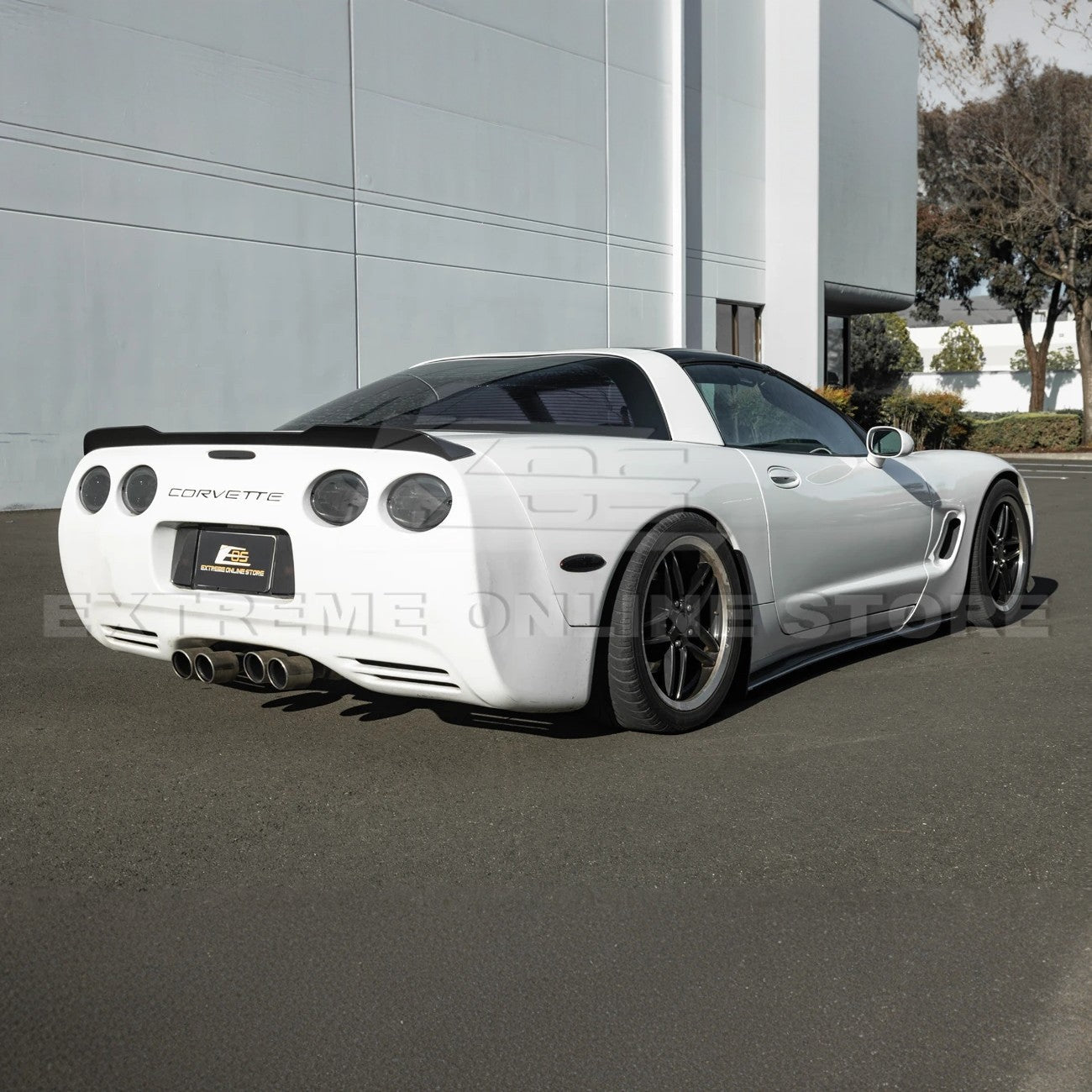 Chevrolet Corvette C5 ZR1 Style Gloss Black Front Lip Side Skirts Rear Spoiler Kit 1997-2004