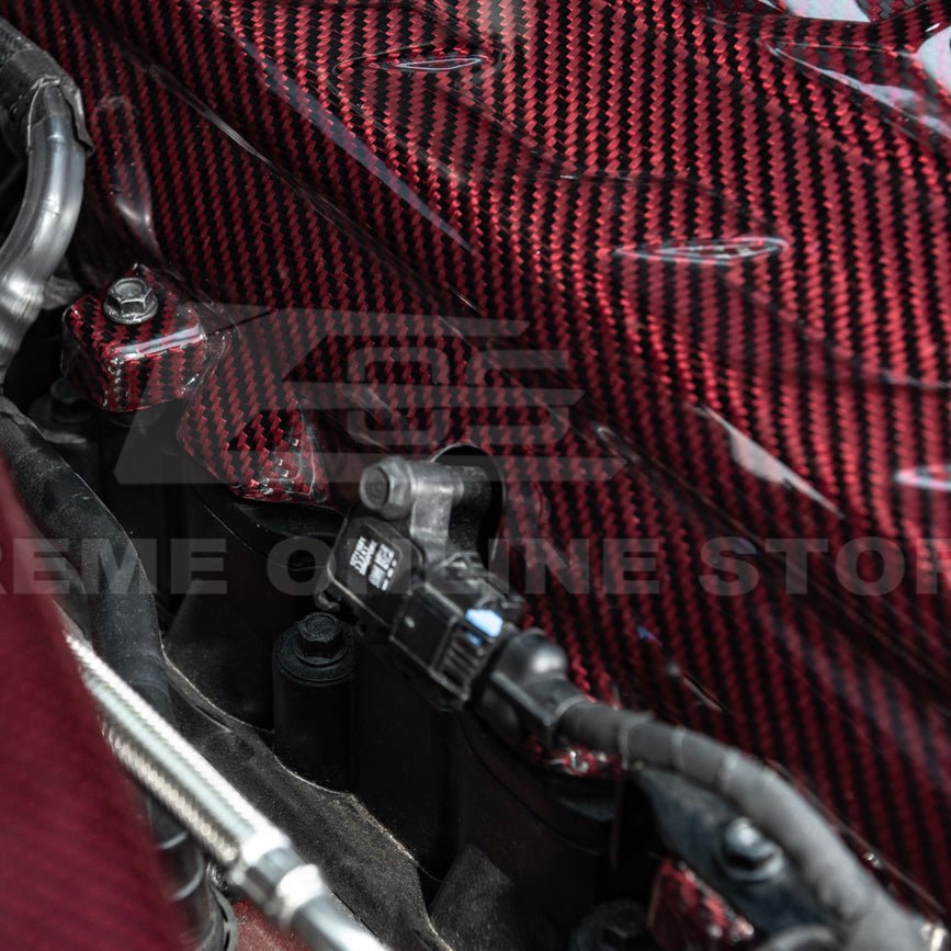 Chevrolet Corvette C8 LT2 Dry Carbon Fiber Rear Engine Cover 2020-Up