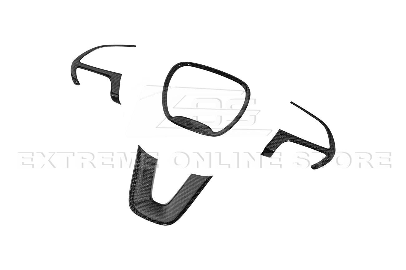 Dodge Charger Challenger Durango Carbon Fiber Steering Wheel Cover 2015-2023