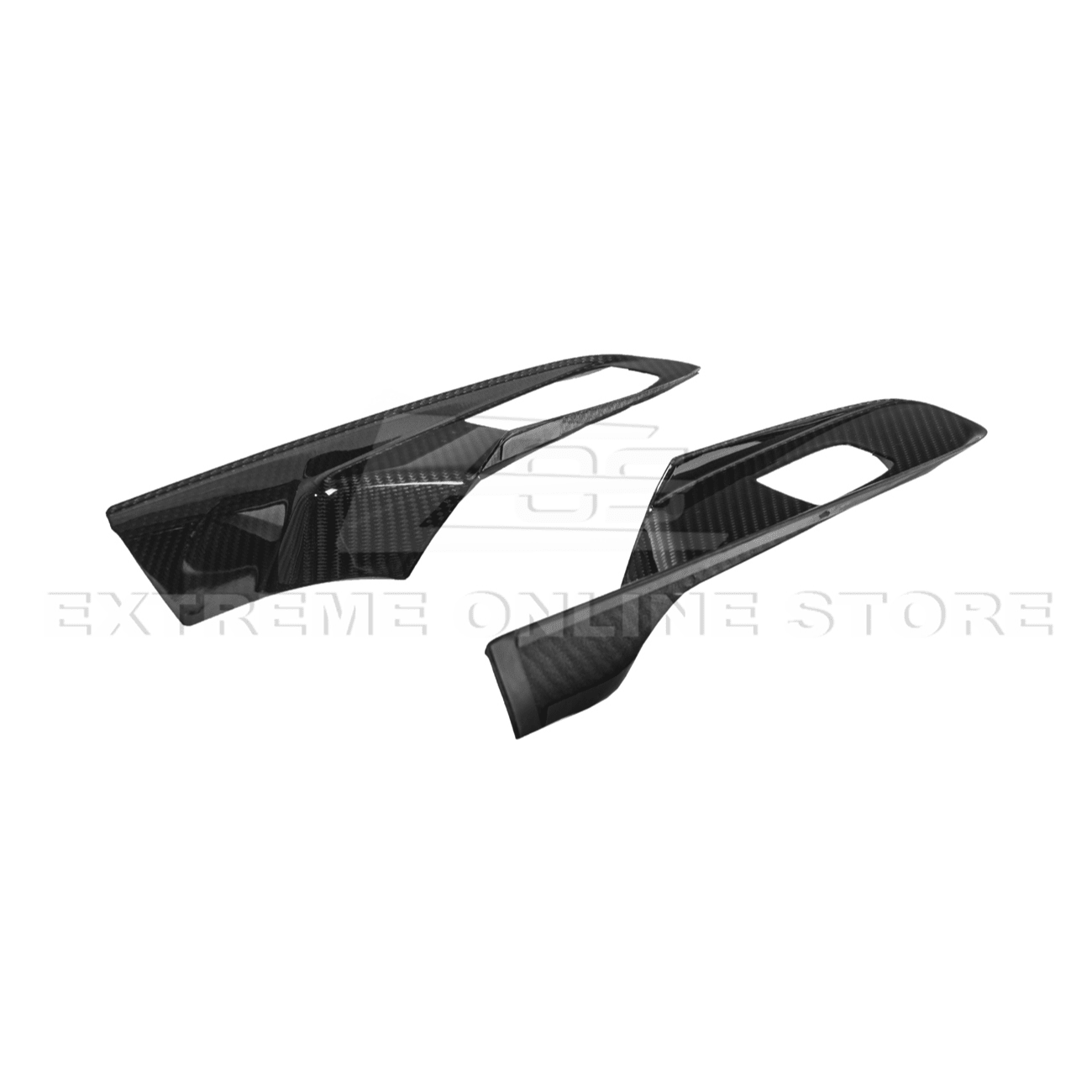Chevrolet Corvette C8 Dry Carbon Fiber Door Window Control Panel Switch Cover Convertible 2020-Up
