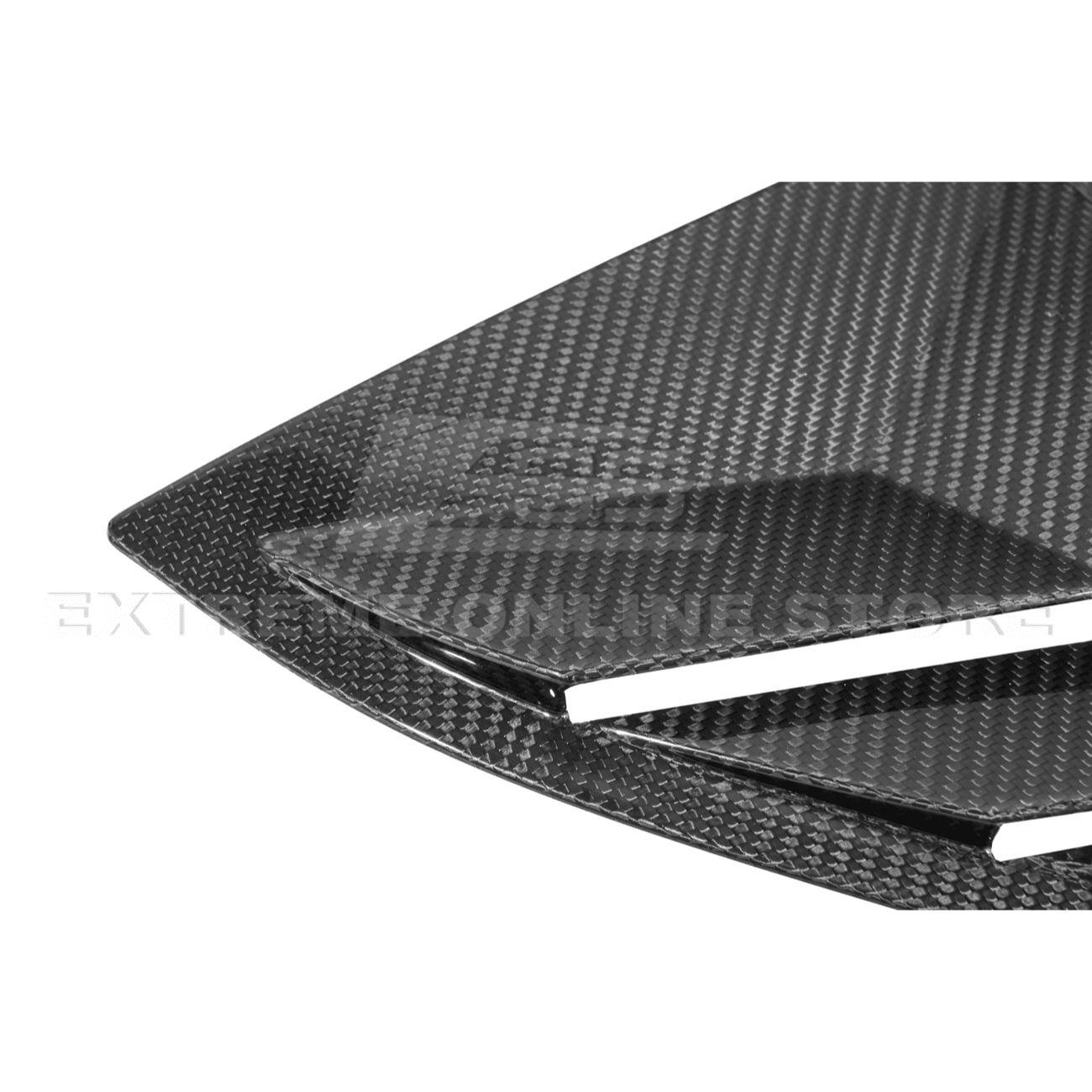 Corvette C8 Dry Carbon Fiber Side Quarter Window Louver Covers 2020-Up