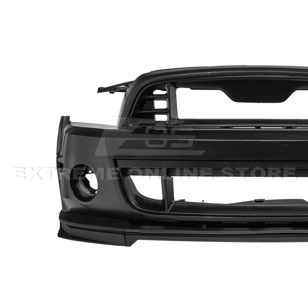 Ford Mustang S197 GT500 Style Primed Black Front Bumper Cover 2010-2014